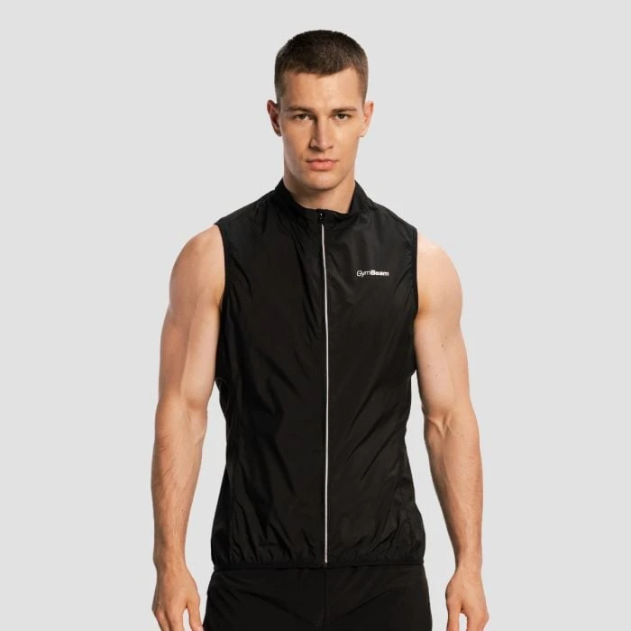 GymBeam Pánska bežecká vesta Pulse X Black  S