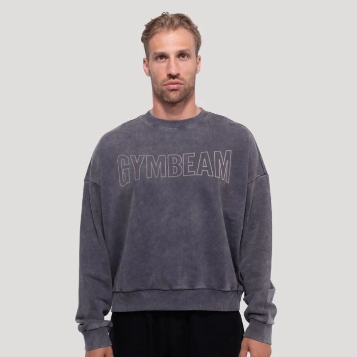 GymBeam Mikina Persistence Washed Gray  S