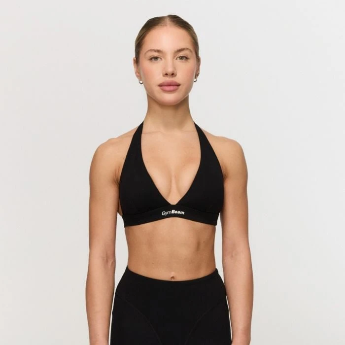 GymBeam Športová podprsenka Halter Fierce Black  M