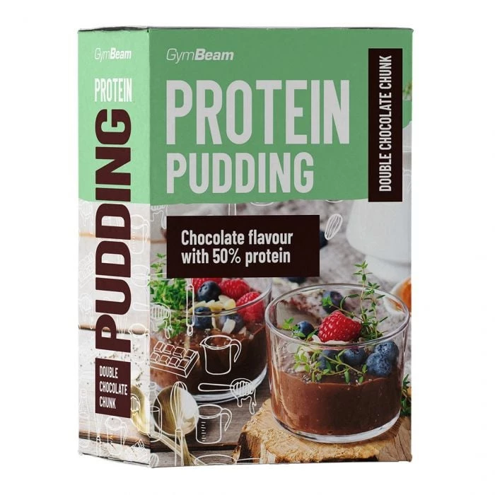 GymBeam Protein Pudding 500 g dvojnásobné kúsky čokolády