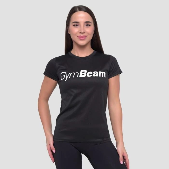 GymBeam Dámske Tričko Mesh Essence Black  S