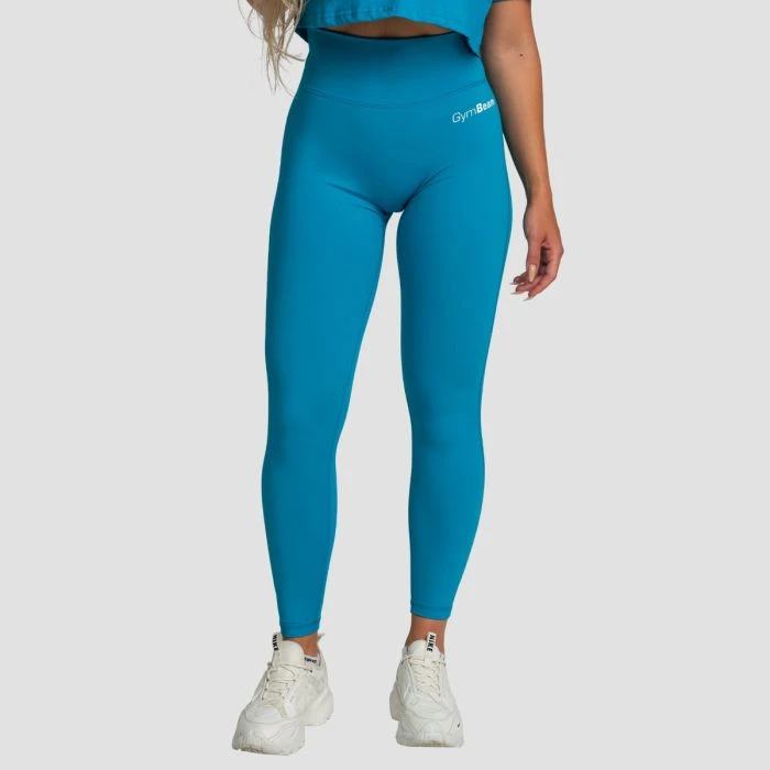 GymBeam Dámske legíny High-waist Limitless Aquamarine  MM