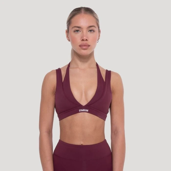 GymBeam Športová podprsenka Flow Wine  XL