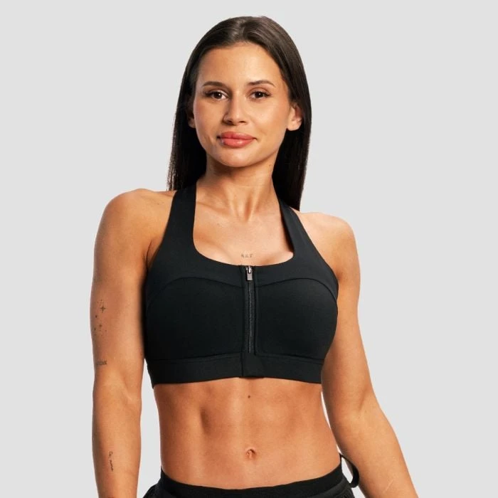 GymBeam Dámska bežecká športová podprsenka Pulse X Black  S