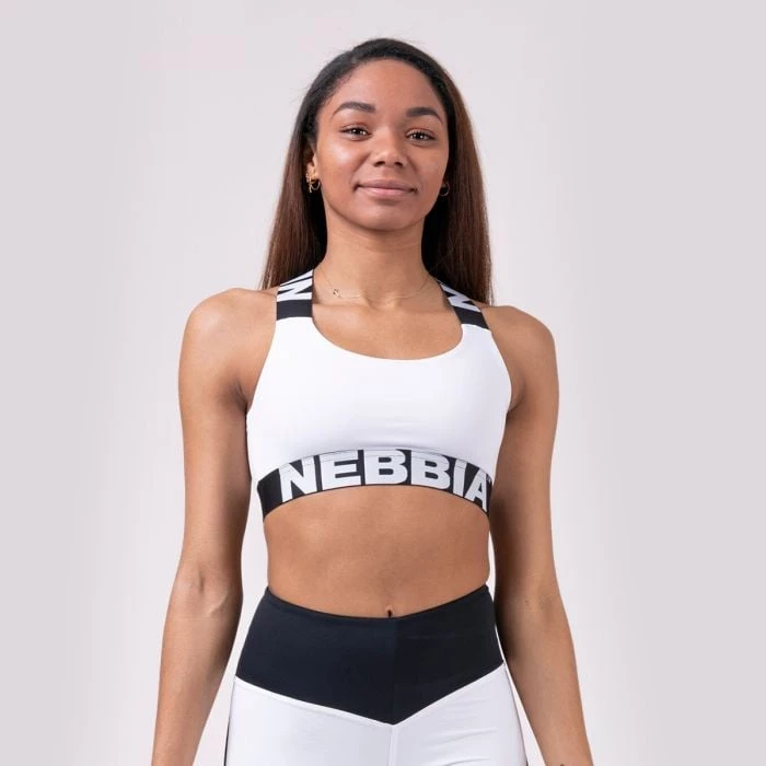 NEBBIA - Športová podprsenka POWER YOUR HERO 535 (white)  L