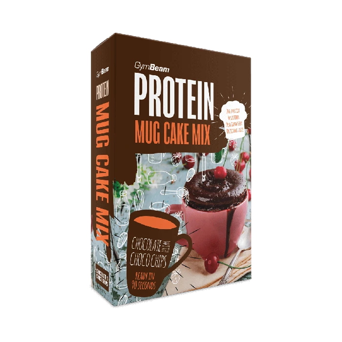 GymBeam Protein Mug Cake Mix 500 g čokoláda a čokoládové kúsky