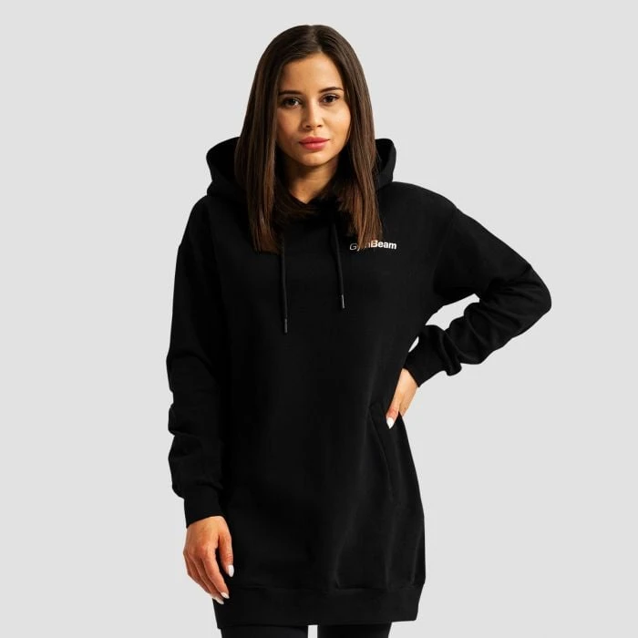 GymBeam  Dámska longline mikina Limitless Black  LL