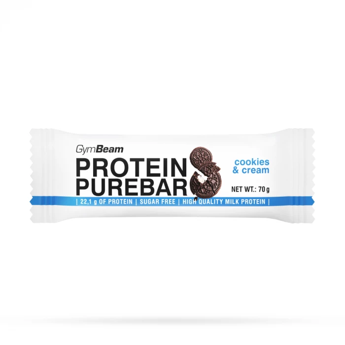 GymBeam Protein PureBar 70 g dvojnásobné kúsky čokolády