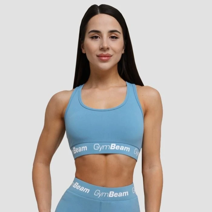 GymBeam Športová podprsenka Simple Steel Grey  LL