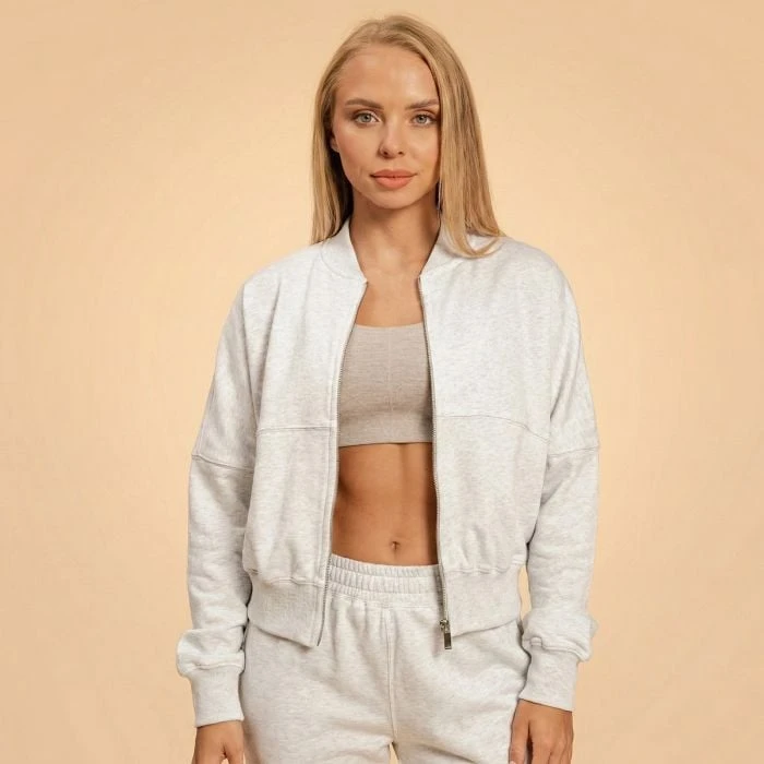 BeastPink Dámska mikina Zip-Up Bliss Grey  XLXL