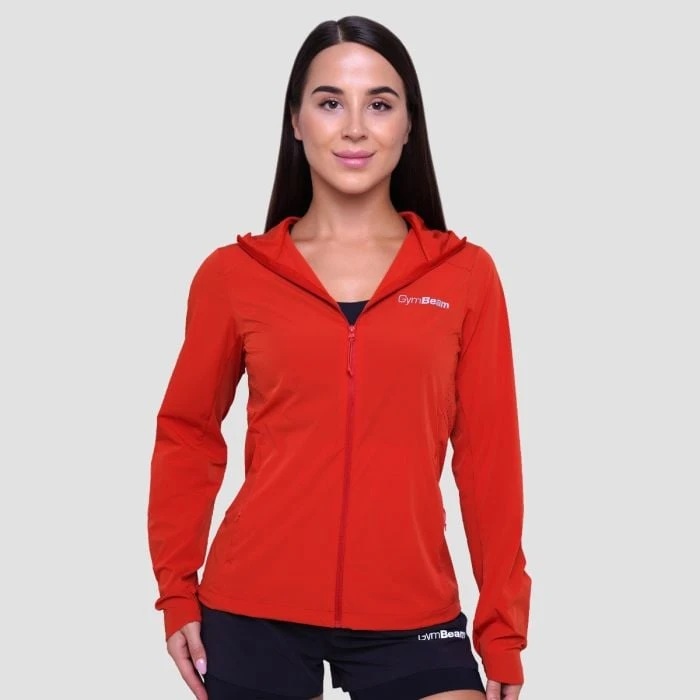 GymBeam Dámska bežecká bunda Pulse Orange  LL