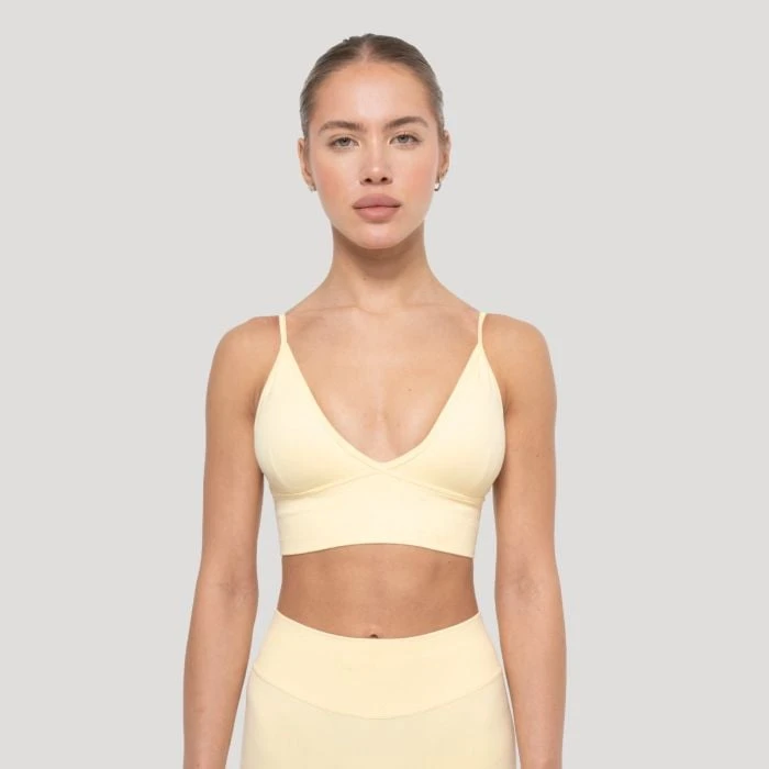 GymBeam Športová podprsenka Luma Butter Yellow  L