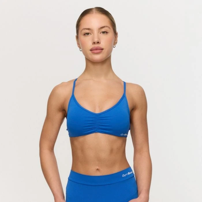 GymBeam Športová podprsenka Fierce Blue  L