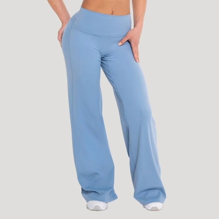 GymBeam Women‘s Flow Straight Pants Azure