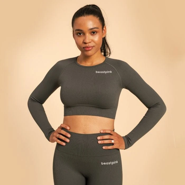 BeastPink Dámske tričko Hyper Crop-Top Shadow  LL