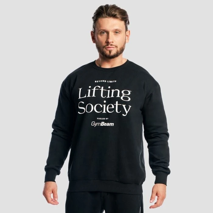 GymBeam Mikina Lifting Society Black  S