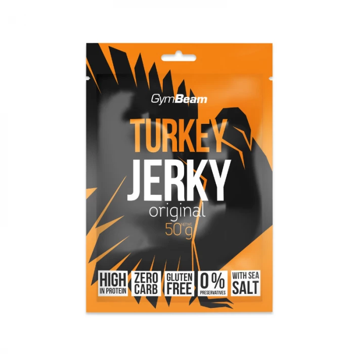 GymBeam Sušené mäso Turkey Jerky 50 g originál