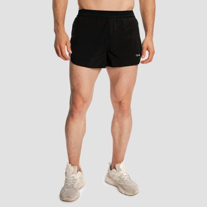 GymBeam Pánske bežecké šortky 2in1 Pulse X Black  S