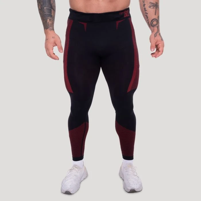 GymBeam Bezšvové legíny OG1 Black/Red  M