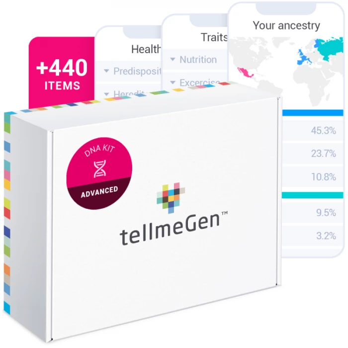 tellmeGen Pokročilý DNA Test Kit