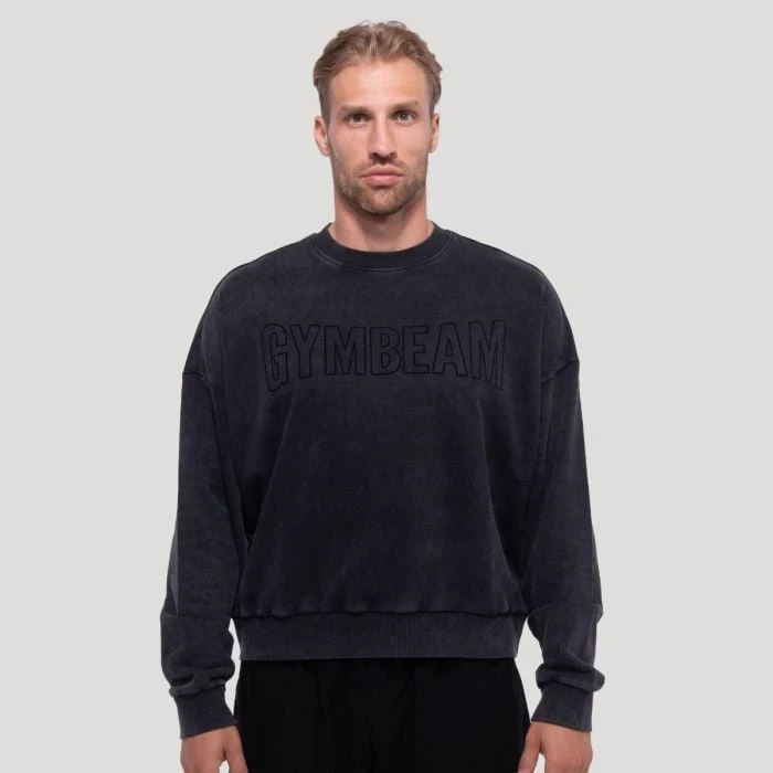 GymBeam Mikina Persistence Washed Black  S