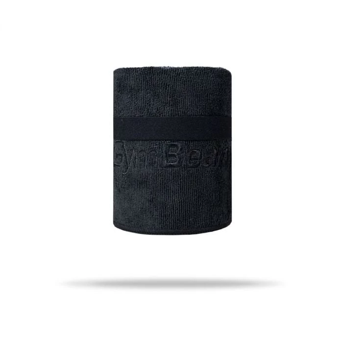 GymBeam Športový uterák z mikrovlákna Medium Black