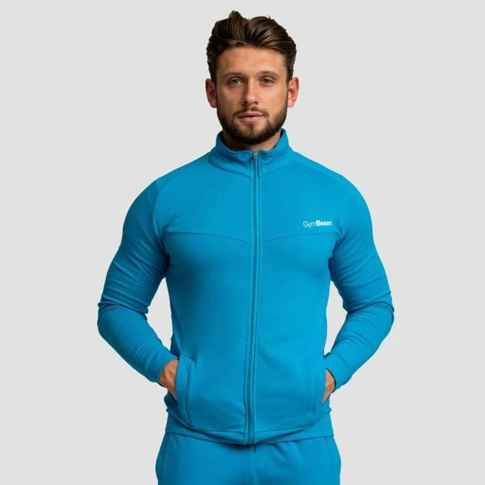 GymBeam Mikina so zipsom Limitless Aquamarine  LL