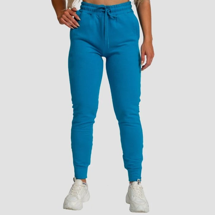 GymBeam Dámske tepláky Limitless Aquamarine  LL