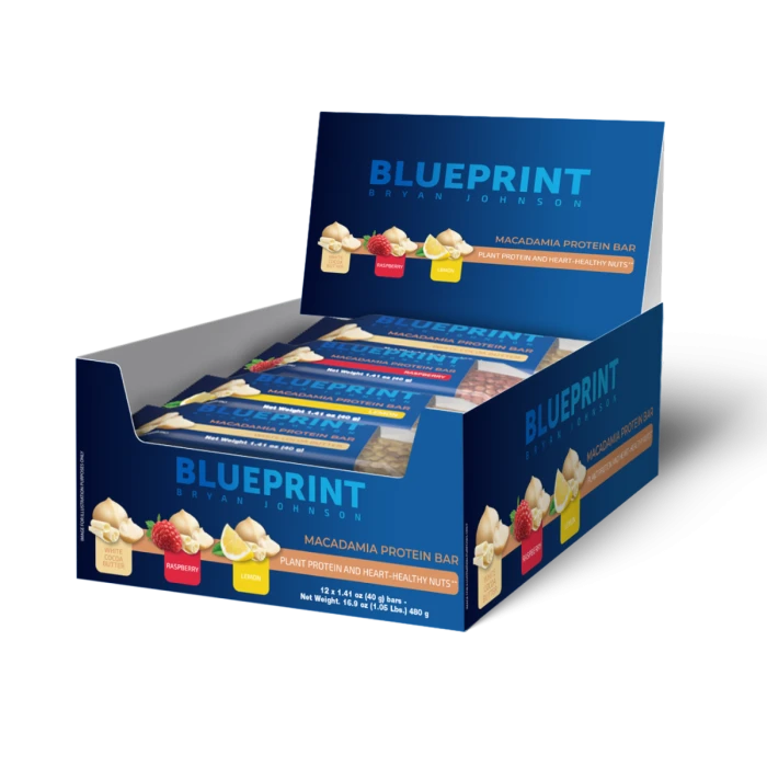 Blueprint by Bryan Johnson Macadamia Protein Bars