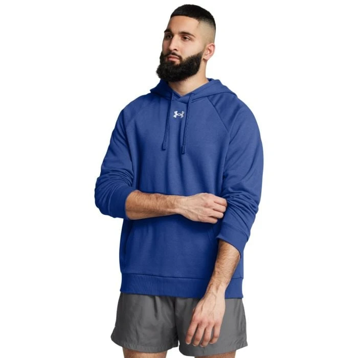 Under Armour Mikina UA Rival Fleece Hoodie Blue  LL