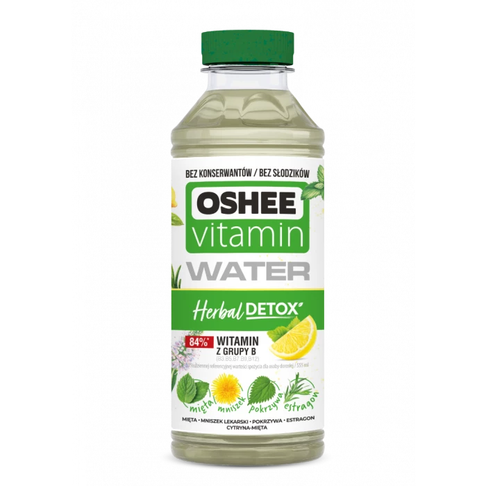 OSHEE Vitamínová voda Herbal 555 ml bylinky / mäta
