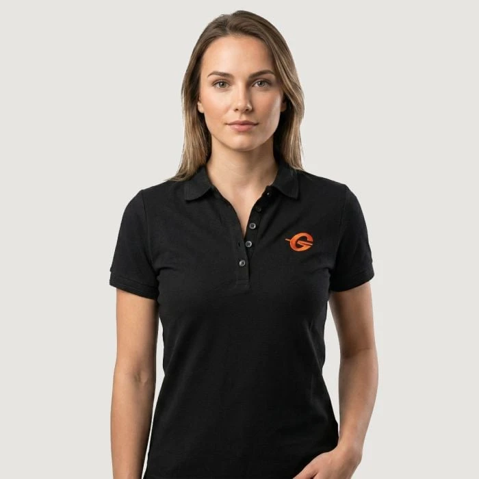 GymBeam Dámske Tričko Polo Black  S