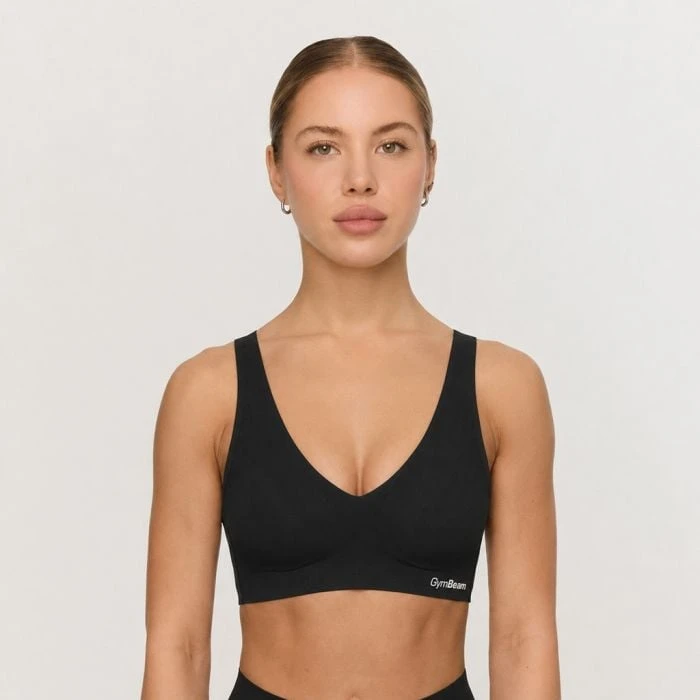 GymBeam Bezšvová podprsenka Comfy Black  S