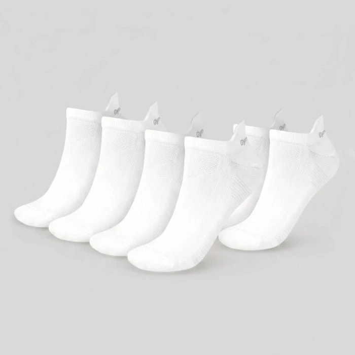 GymBeam Ponožky Tab 3Pack White  S