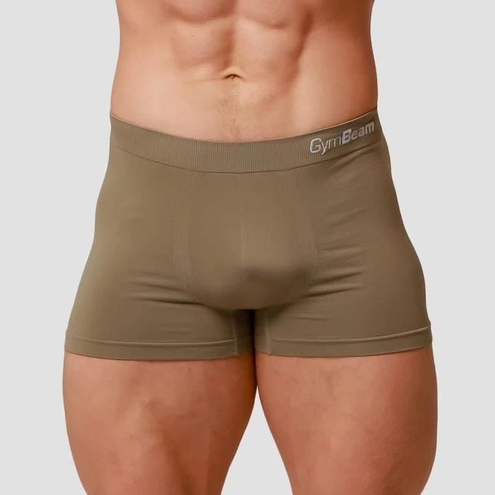 GymBeam Pánske boxerky Seamless 2Pack Army  SS