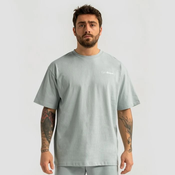 GymBeam Tričko Oversized Limitless Eucalypt  LL