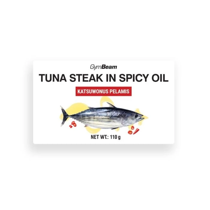 GymBeam Steak z tuniaka v pikantnom oleji