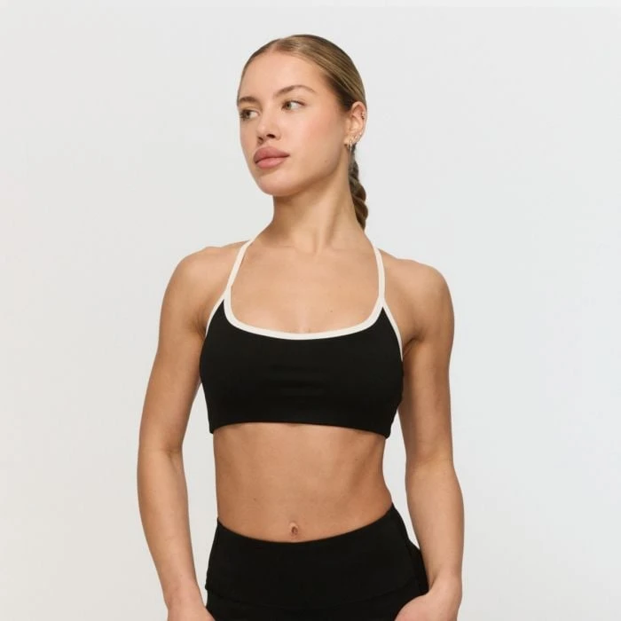 GymBeam Športová podprsenka Varsity Black  S