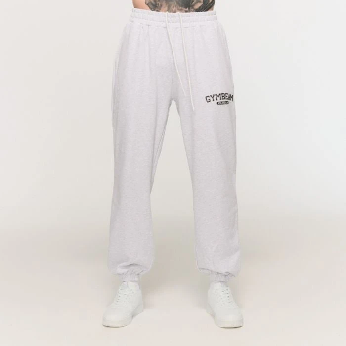 GymBeam Tepláky Varsity Grey  M