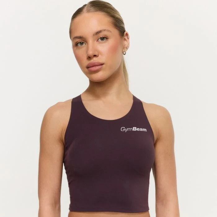 GymBeam Dámsky športový top BEAT Berrywood  S