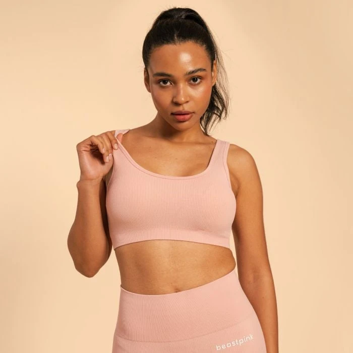 BeastPink Športová podprsenka Bralette Hyper Pink  LL