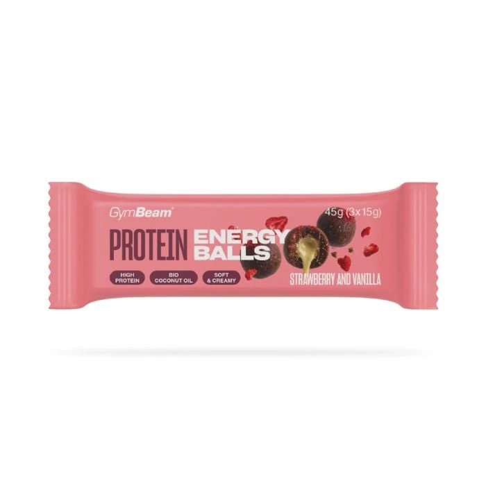 Protein energy balls - Gymbeam jahoda vanilka
