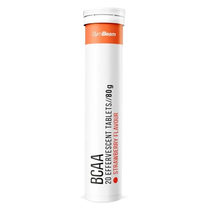 GymBeam Šumivé BCAA 20 tab. jahoda