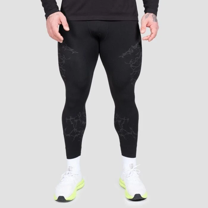 GymBeam Seamless legíny Static Black  S