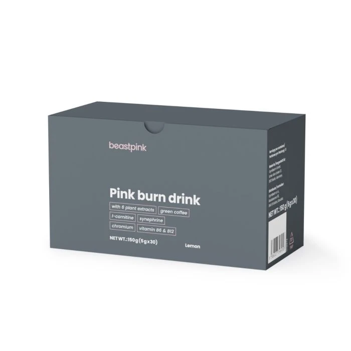 GymBeam Pink burn drink citrón