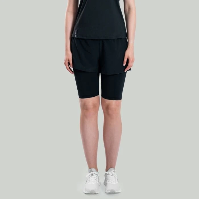 STRIX Dámske šortky 2in1 ULTRA Black  SS