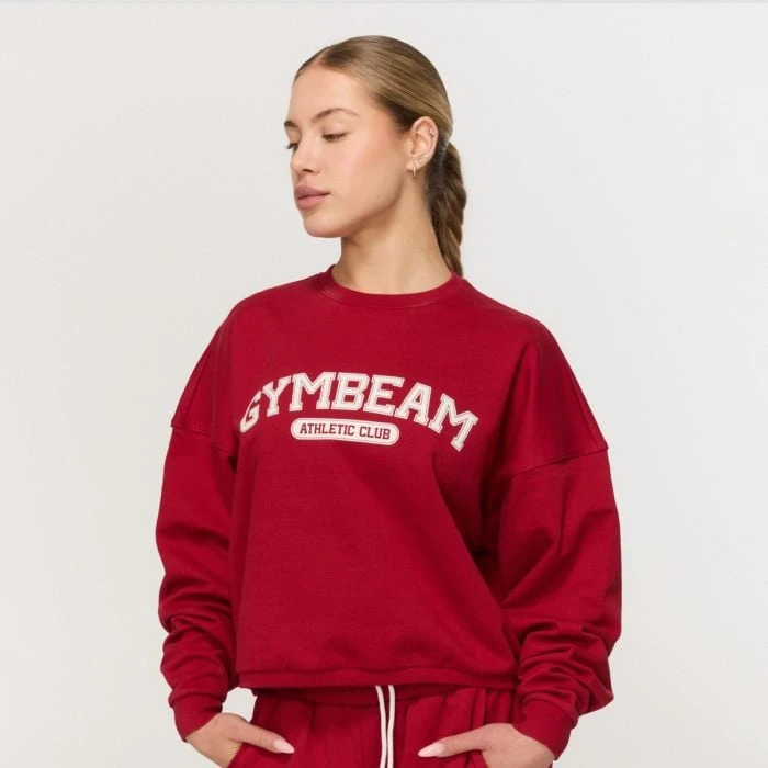 GymBeam Dámska mikina Varsity Red  S