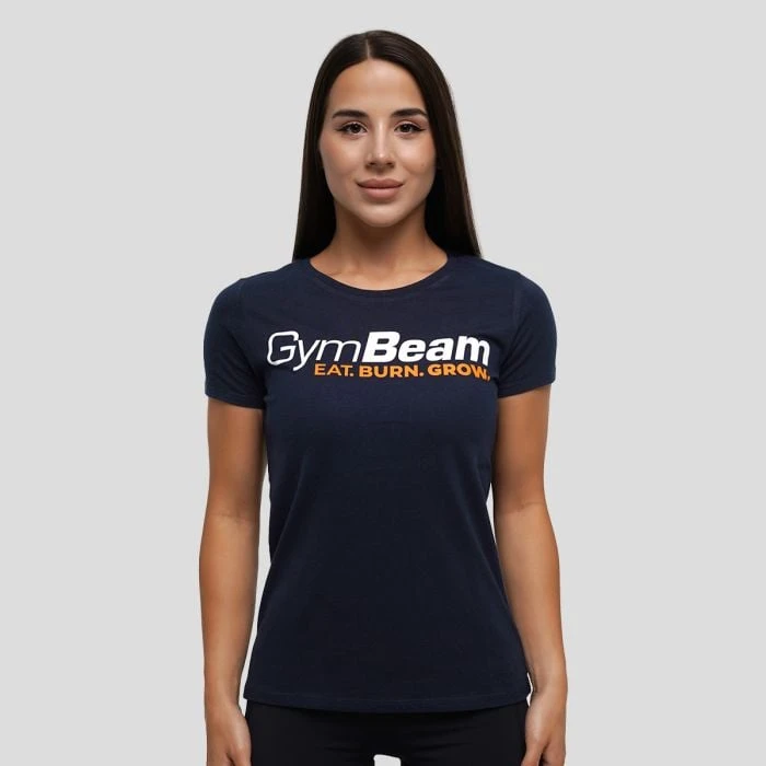 GymBeam Dámske tričko Grow Navy  LL