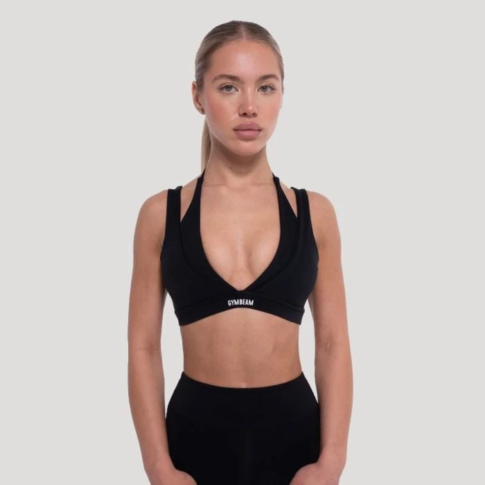 GymBeam Športová podprsenka Flow Black  M