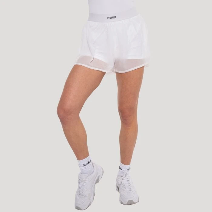 GymBeam Dámske šortky Flow White  S
